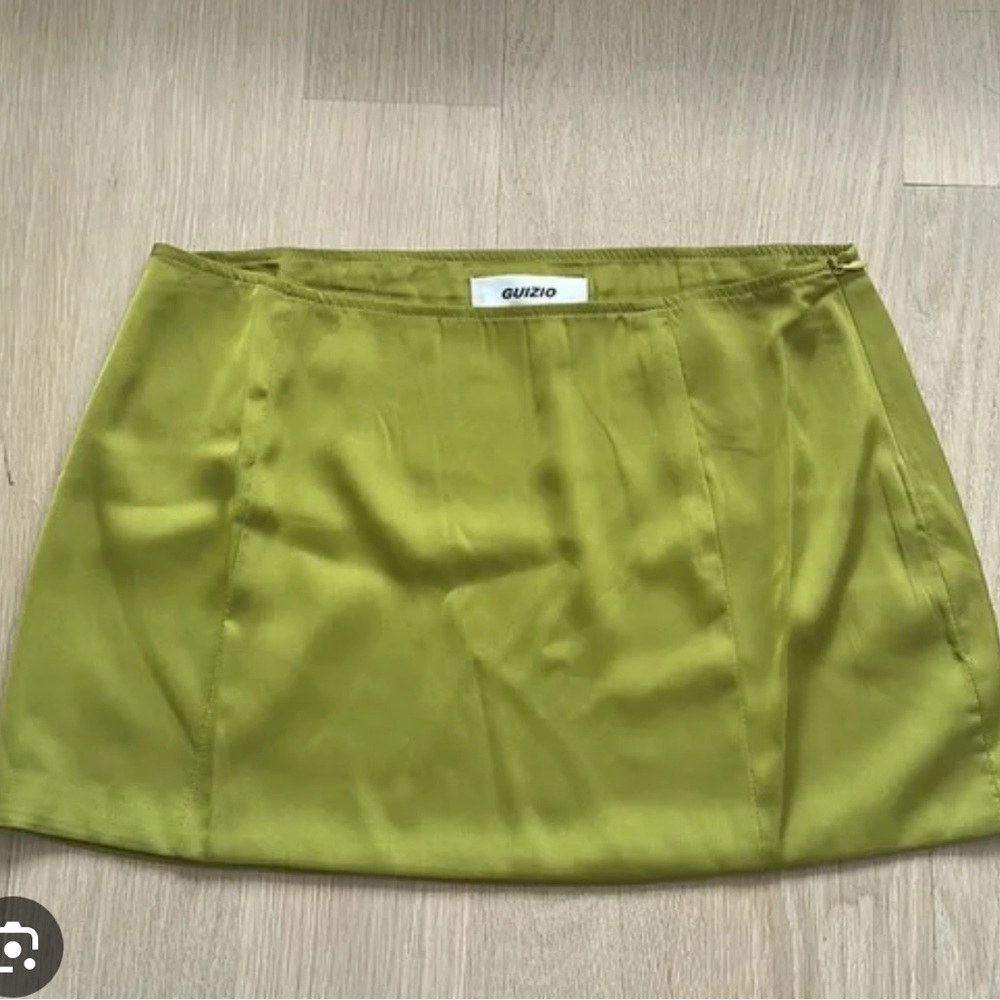 Danielle Guzio mini satin skirt